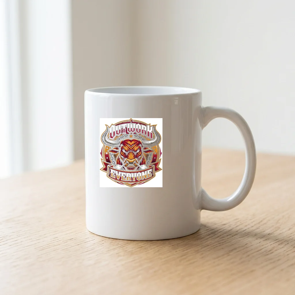 Apex Predator Street Sovereign — Ceramic Coffee Mug 11oz (Glossy White)