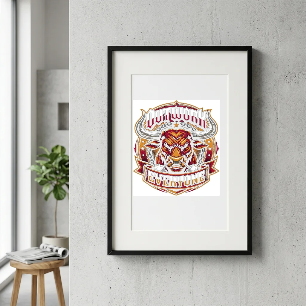 Apex Predator Street Sovereign — Gallery Framed Art Poster (Exhibition Frame)