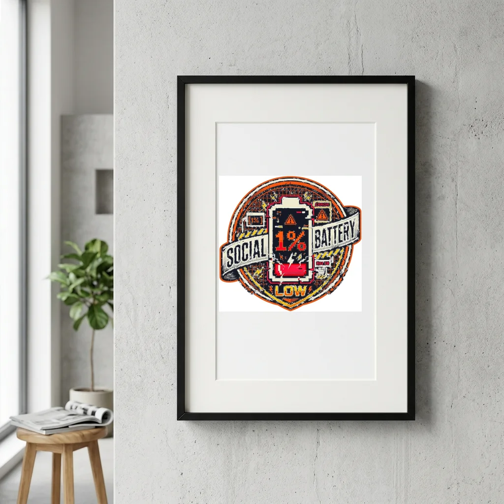 Vintage Garage Mechanics Club — Gallery Framed Art Poster (Exhibition Frame)
