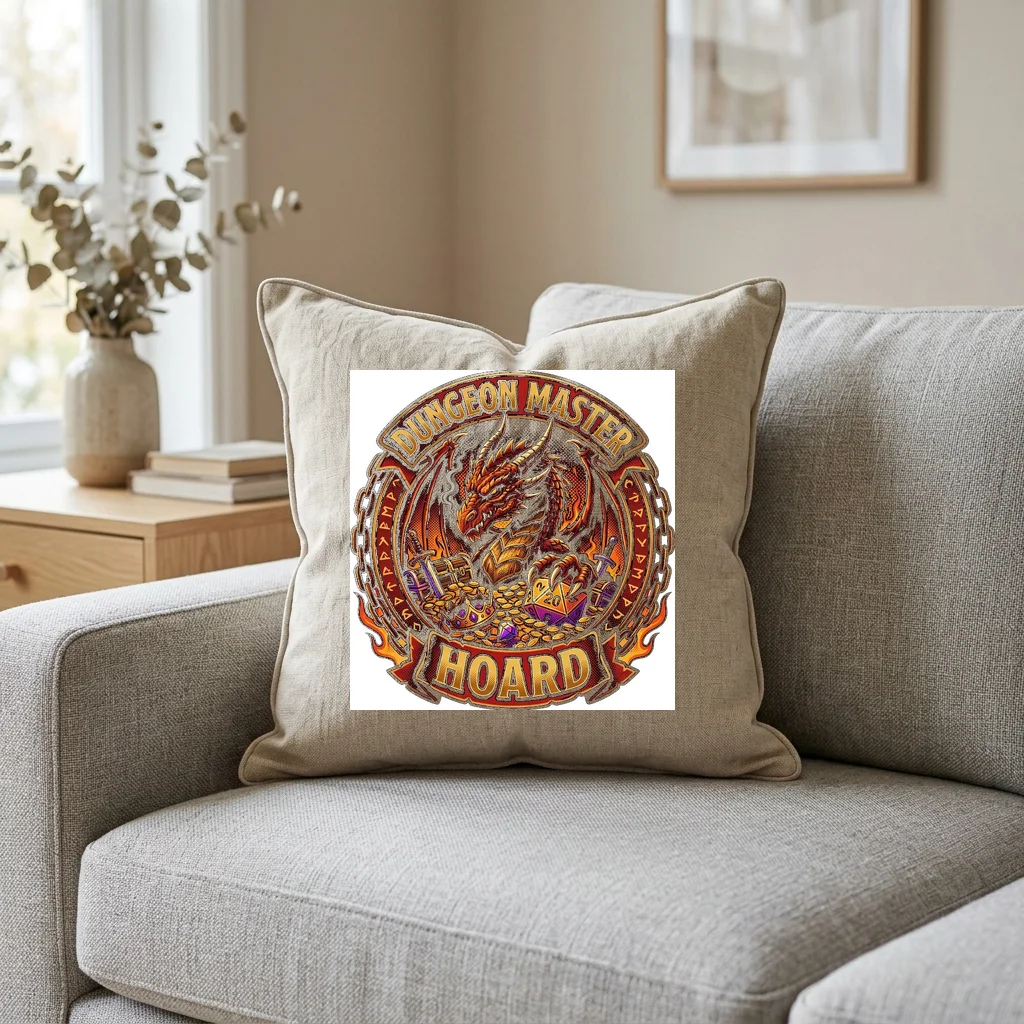 Avoid Eye Contact In Transit — Square Linen Throw Pillow 18x18 (Natural Linen)