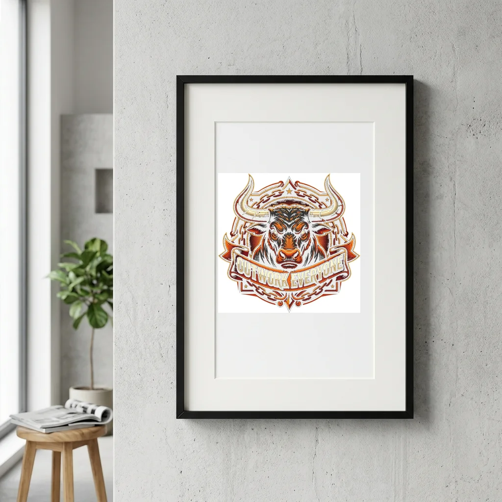 Heavy Torque Transmission Built — Gallery Framed Art Poster (Exhibition Frame)