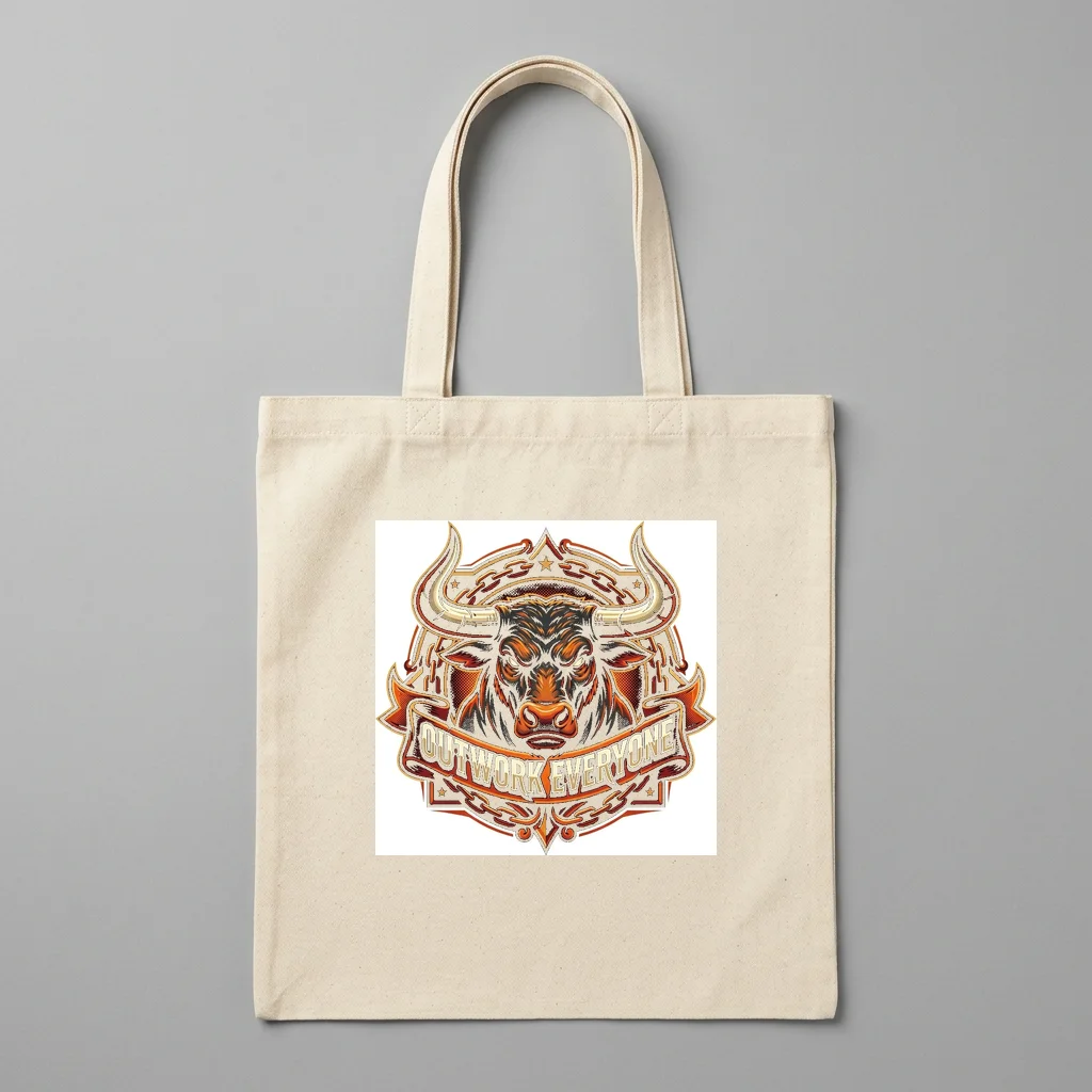 Heavy Torque Transmission Built — Organic Cotton Canvas Tote Bag (Natural)