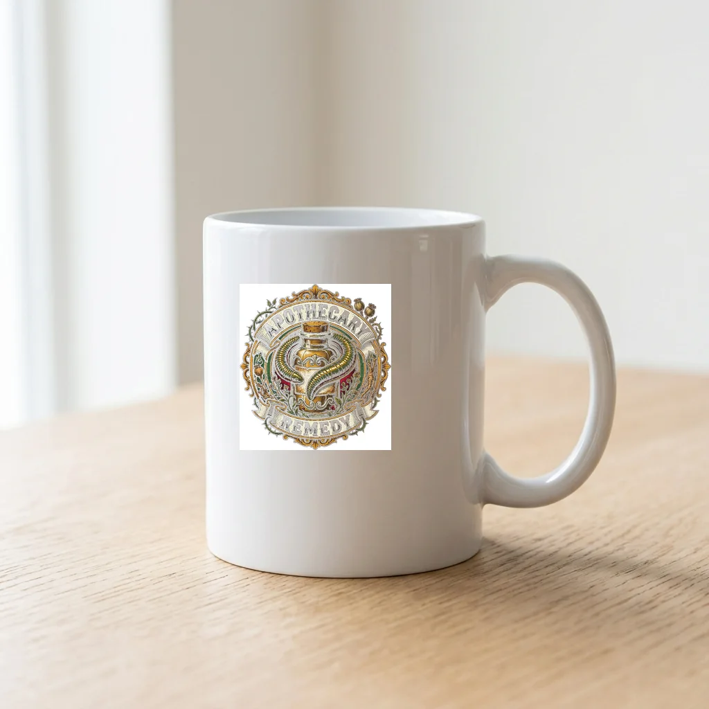Caffeine & Horsepower Supply Co — Ceramic Coffee Mug 11oz (Glossy White)