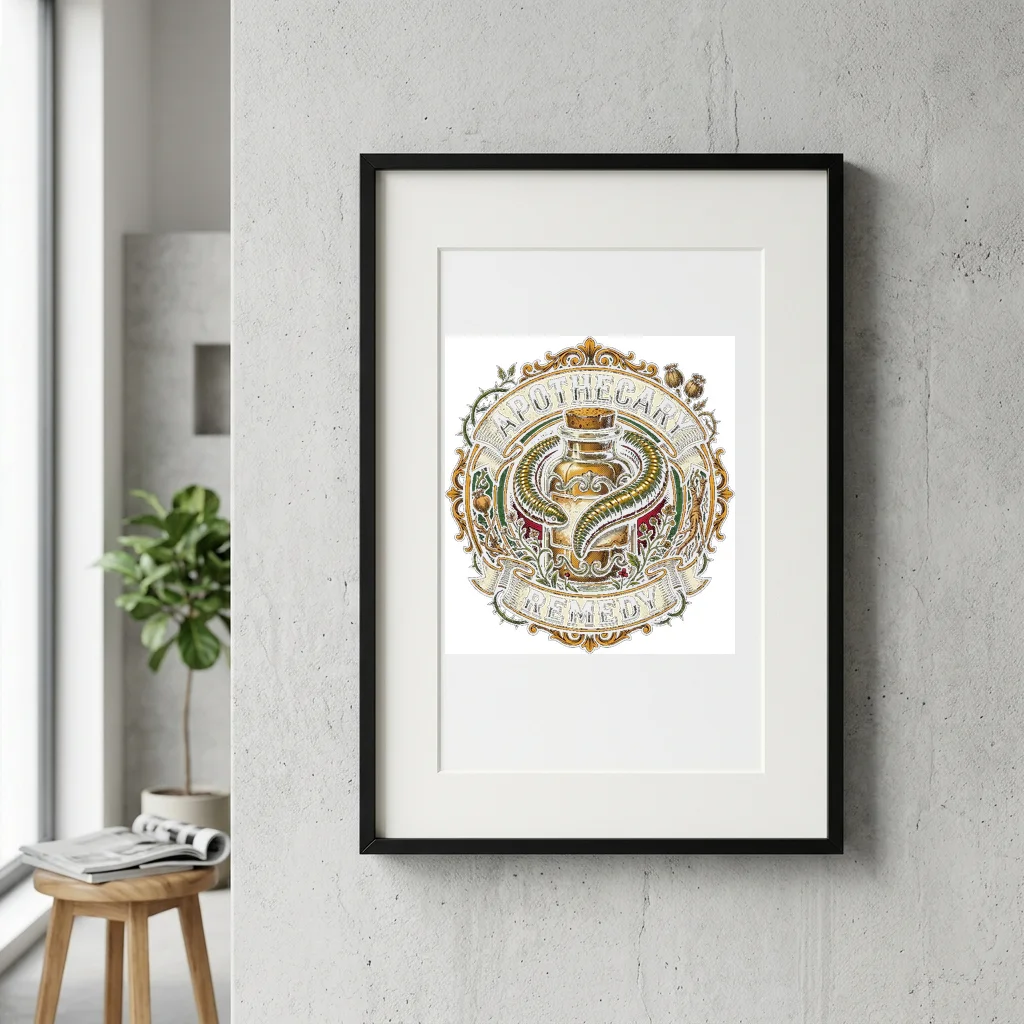 Caffeine & Horsepower Supply Co — Gallery Framed Art Poster (Exhibition Frame)