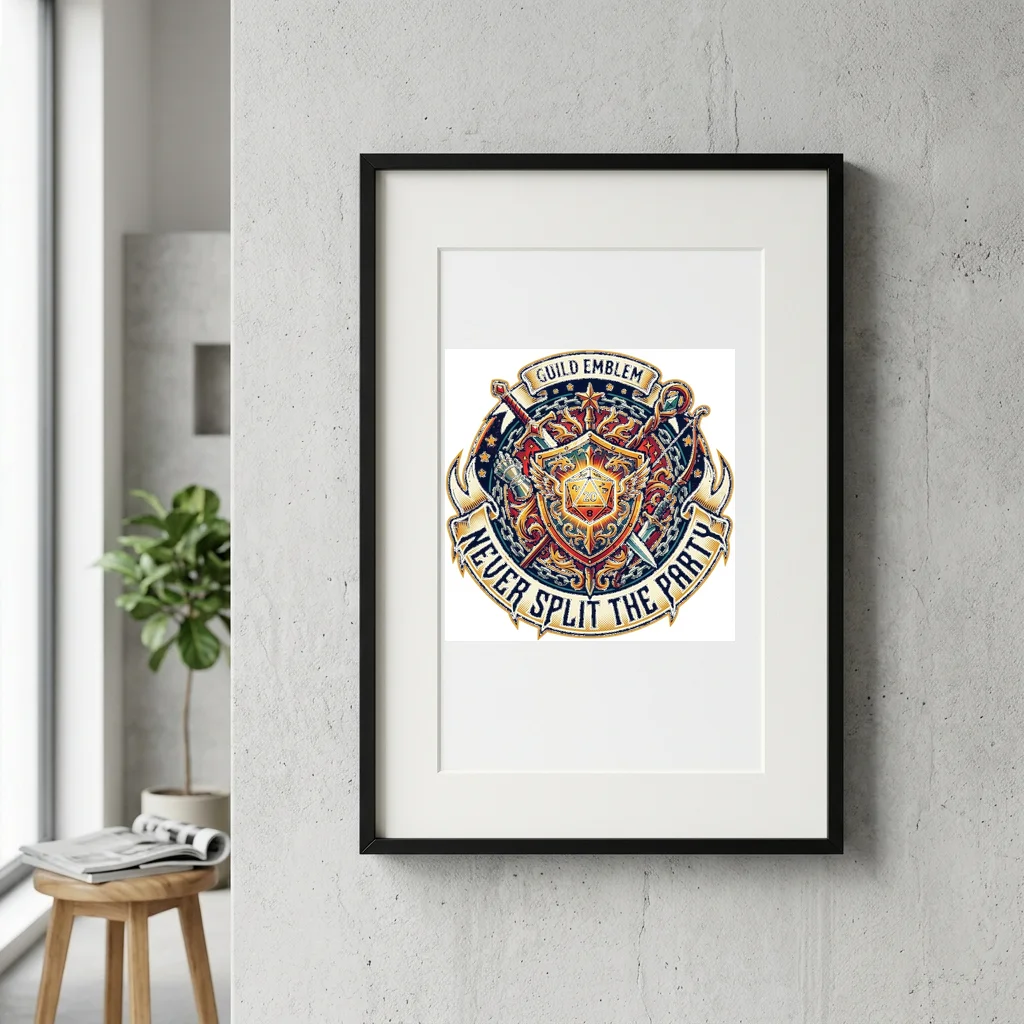 Home Is Where The Cat Sits — Gallery Framed Art Poster (Exhibition Frame)