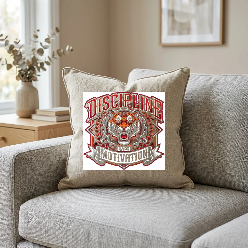 Best Friend With Paws Forever — Square Linen Throw Pillow 18x18 (Natural Linen)