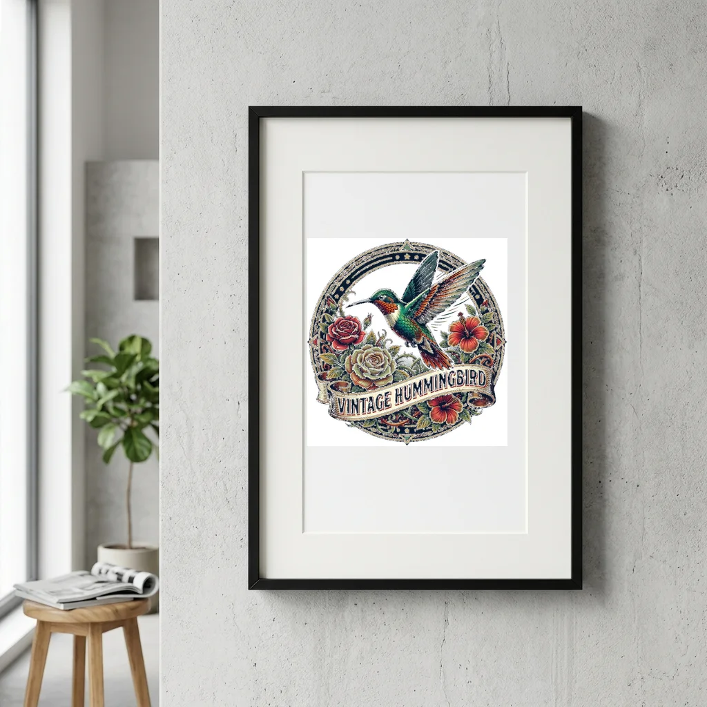 Cat Stare Judgmental Gaze — Gallery Framed Art Poster (Exhibition Frame)