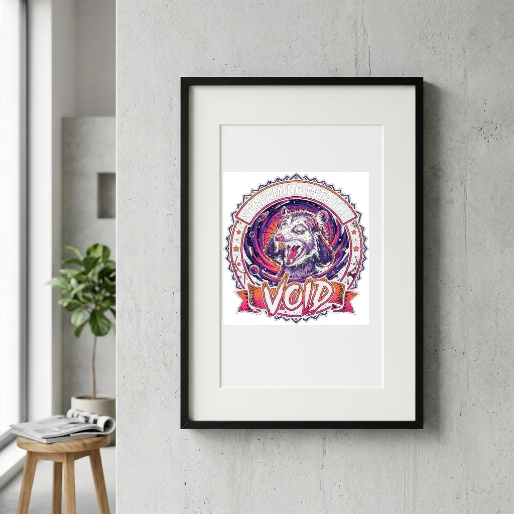 Beagle Nose Trail Finder — Gallery Framed Art Poster (Exhibition Frame)