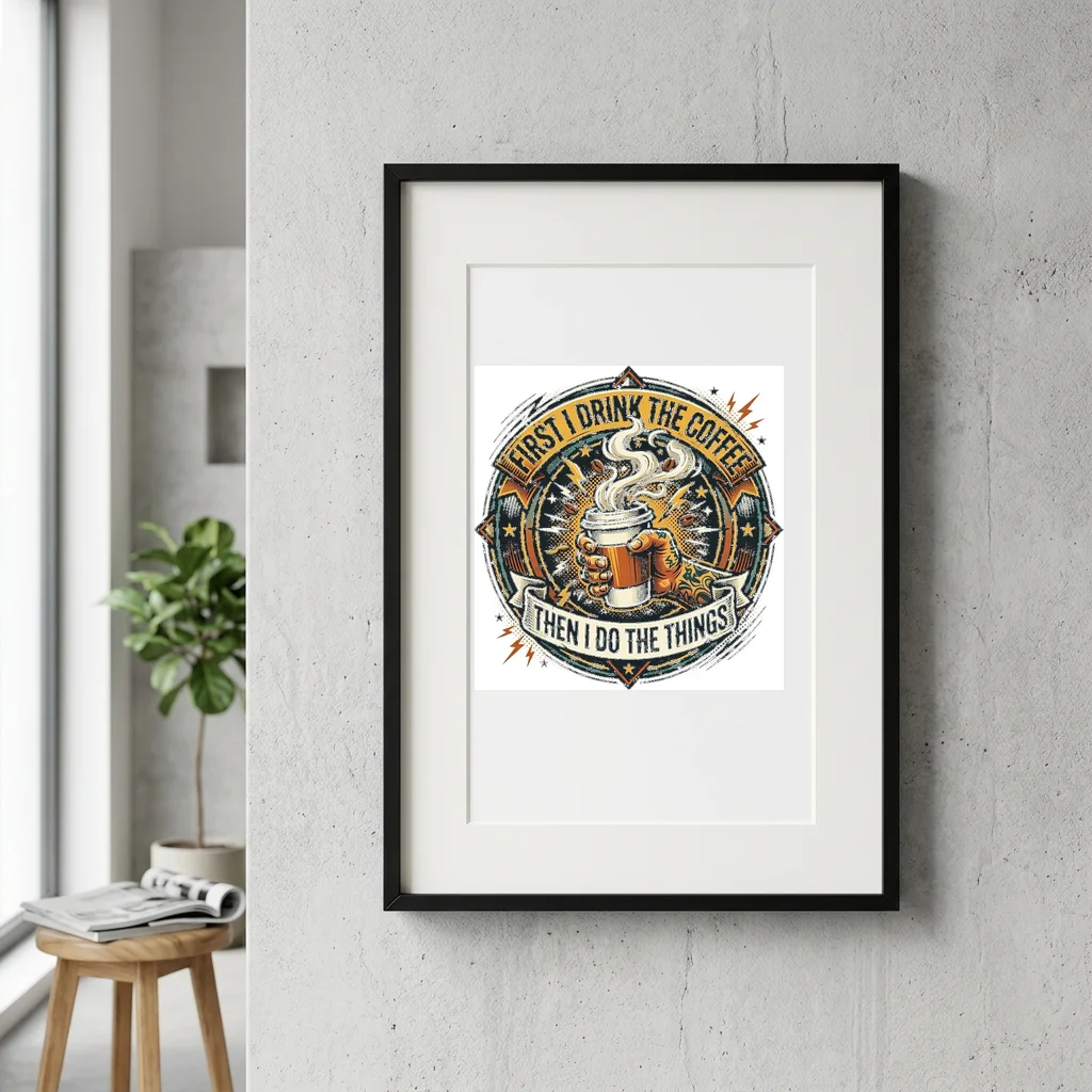 Stray Cat Street Royalty — Gallery Framed Art Poster (Exhibition Frame)