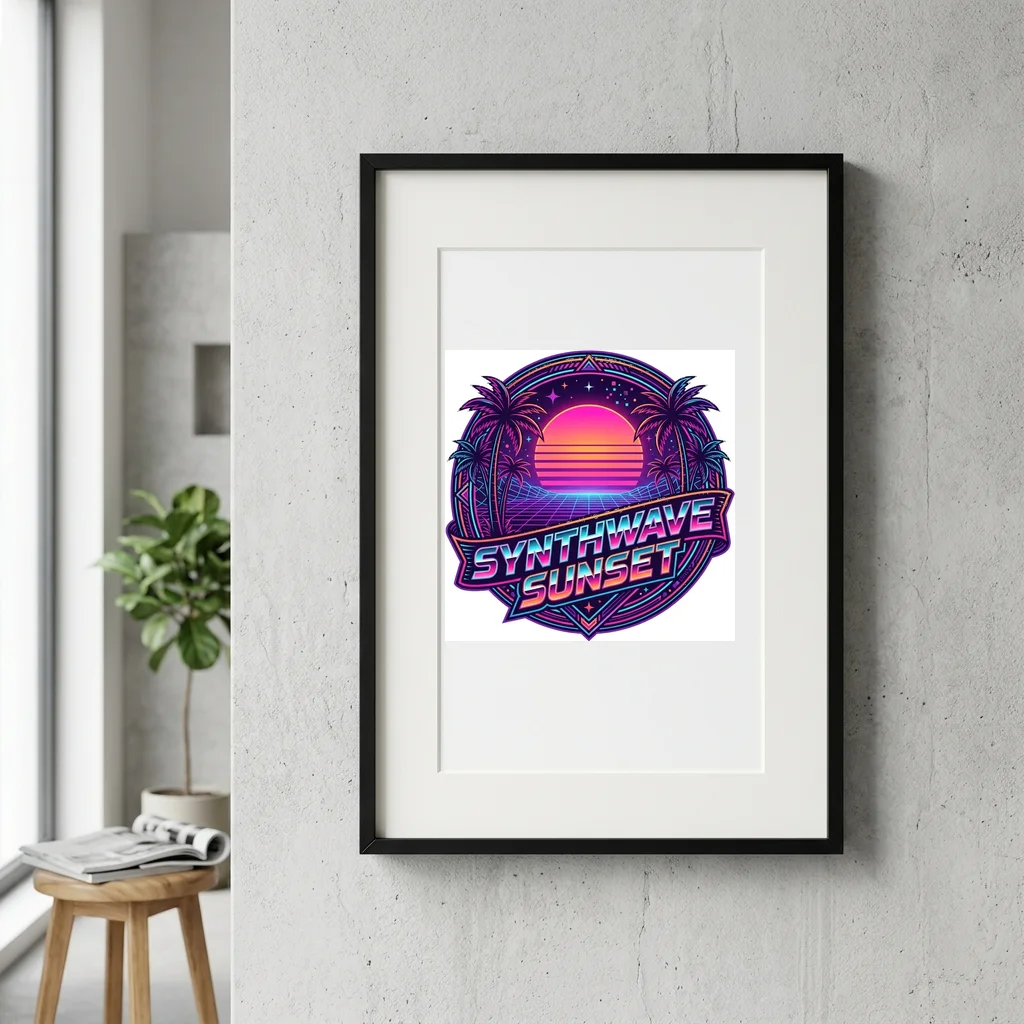 Cat Empress Velvet — Gallery Framed Art Poster (Exhibition Frame)