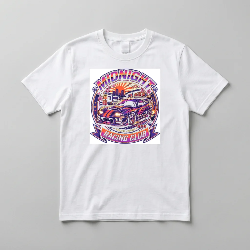 Moonlit Cat Rooftop Walker — Everyday Crewneck Tee (Pure White)
