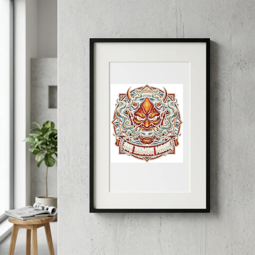 Poodle Elegance Street Walk — Gallery Framed Art Poster (Exhibition Frame)