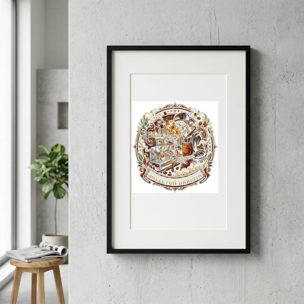 Mount Fuji Crimson Sunrise — Gallery Framed Art Poster (Exhibition Frame)