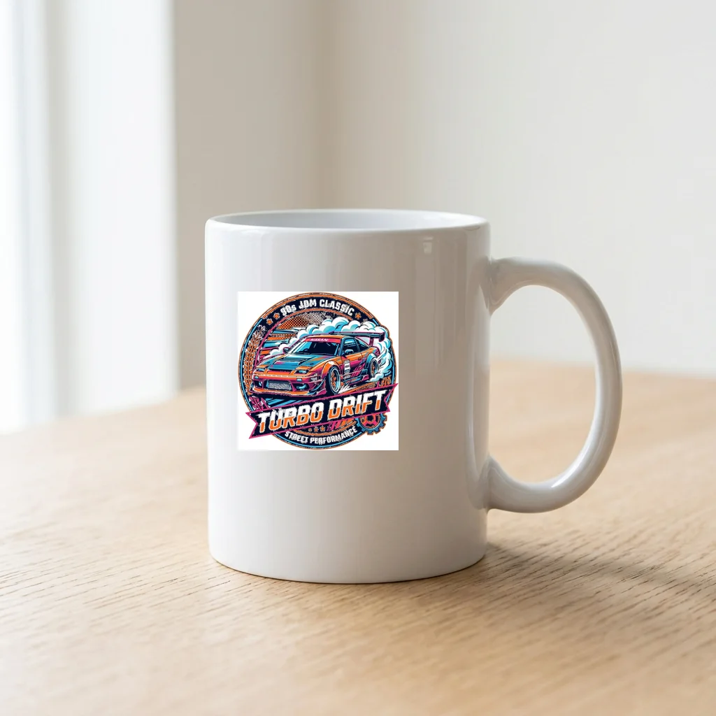Red Sun Pagoda Temple Gate — Ceramic Coffee Mug 11oz (Glossy White)