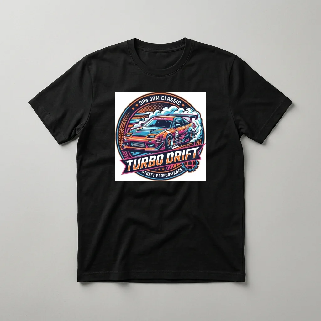 Red Sun Pagoda Temple Gate — Classic Streetwear T-Shirt (Jet Black)