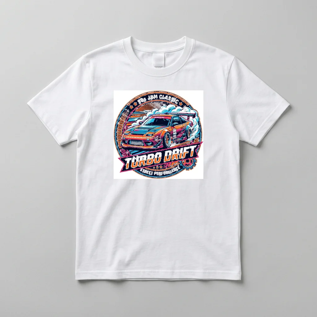Red Sun Pagoda Temple Gate — Everyday Crewneck Tee (Pure White)