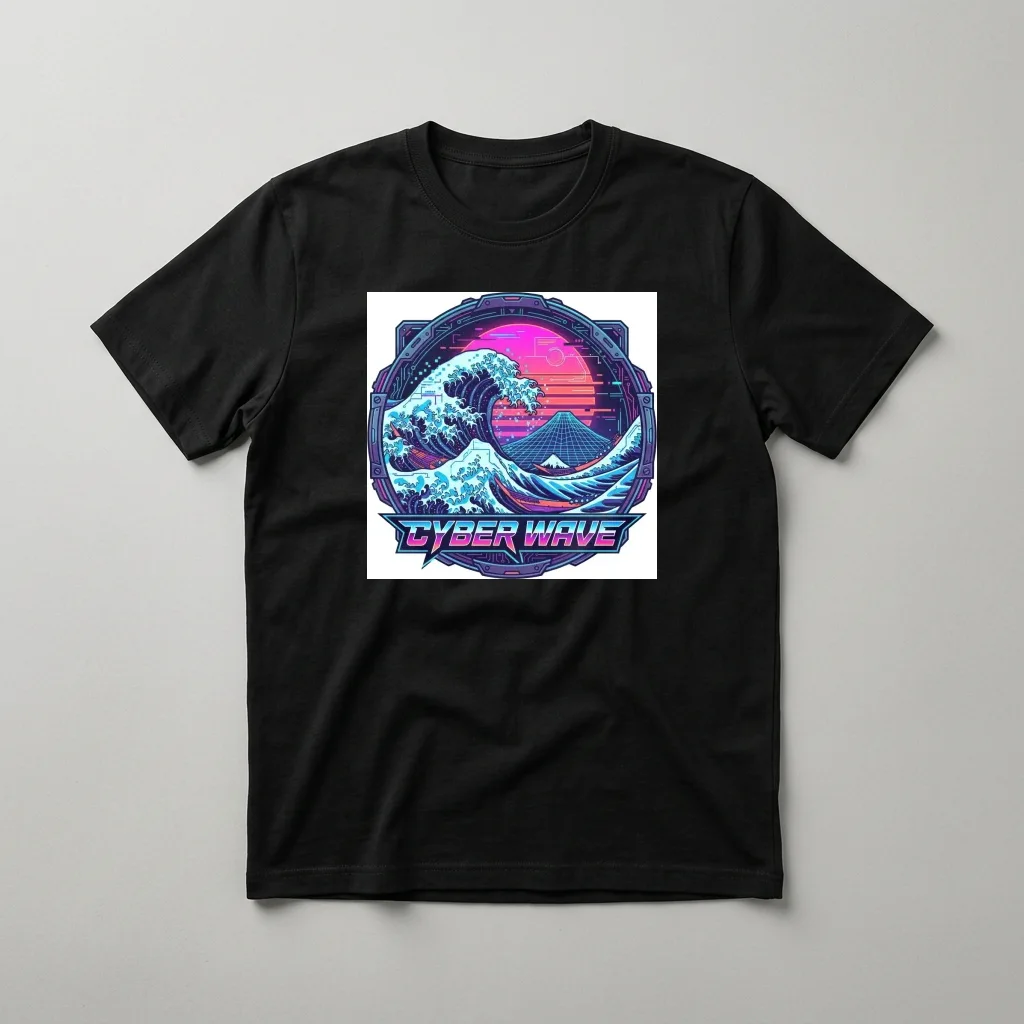 Japanese Maple Autumn Leaves — Classic Streetwear T-Shirt (Jet Black)