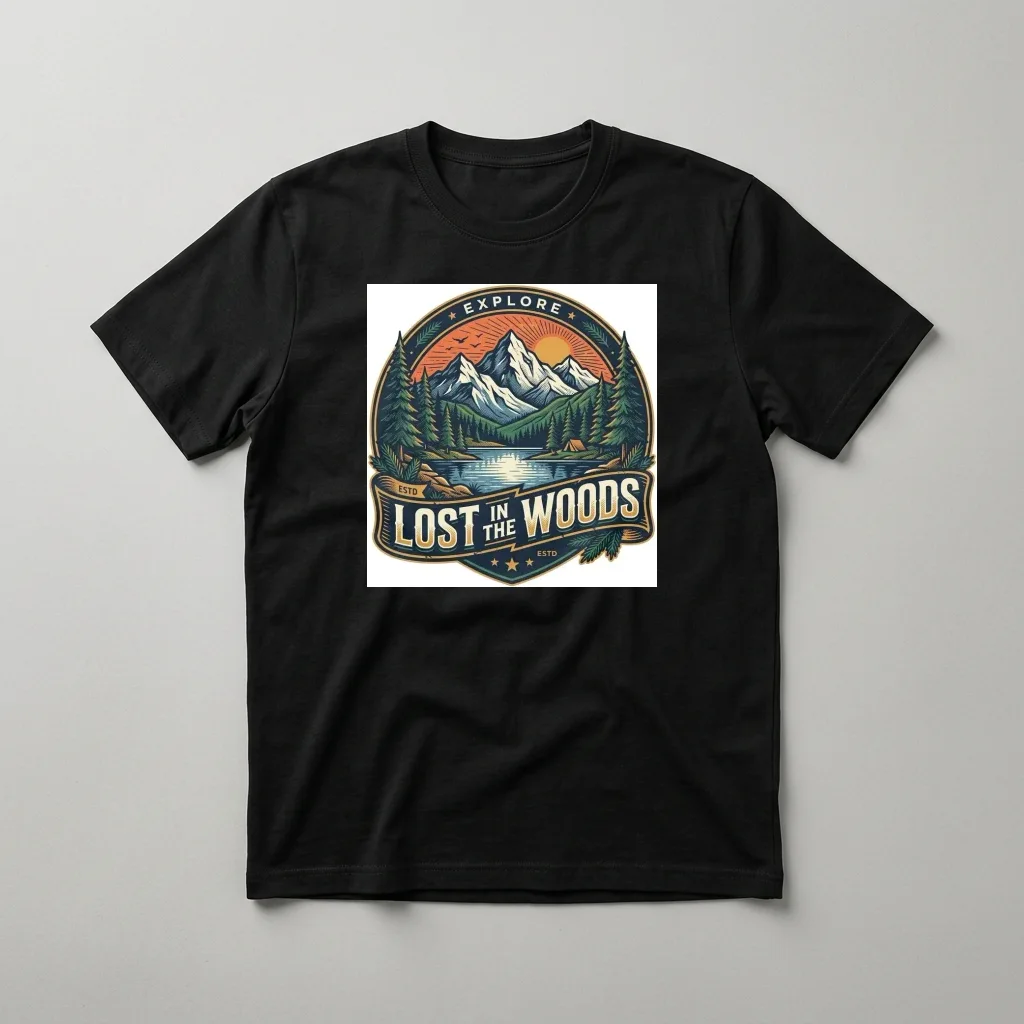 White Tiger Water Ink Wash — Classic Streetwear T-Shirt (Jet Black)