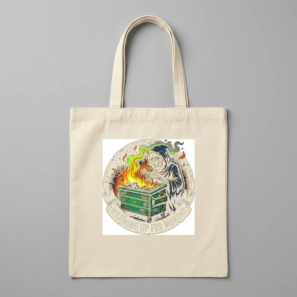 Ronin Drifter Bamboo Hat — Organic Cotton Canvas Tote Bag (Natural)