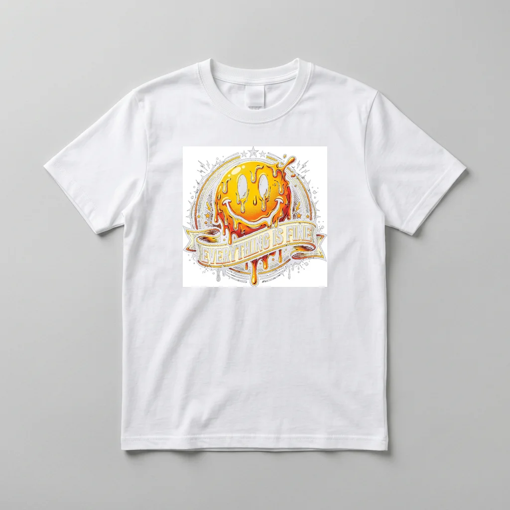 Daruma Doll Goal Focus — Everyday Crewneck Tee (Pure White)