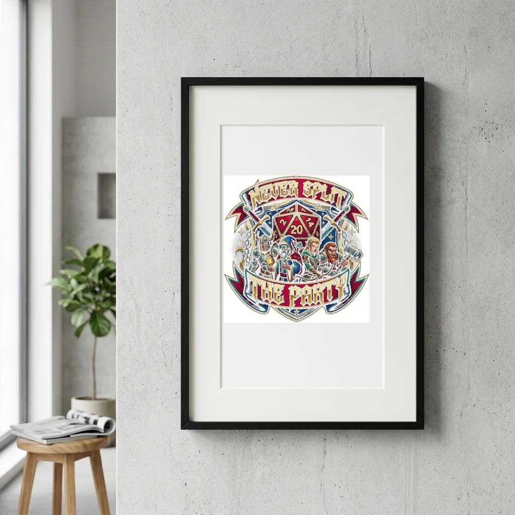 Red Sun Crane Cloud Soar — Gallery Framed Art Poster (Exhibition Frame)