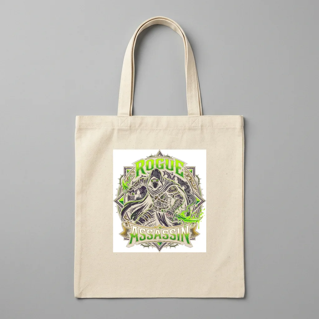 Sumi-e Mountain Misty Valley — Organic Cotton Canvas Tote Bag (Natural)