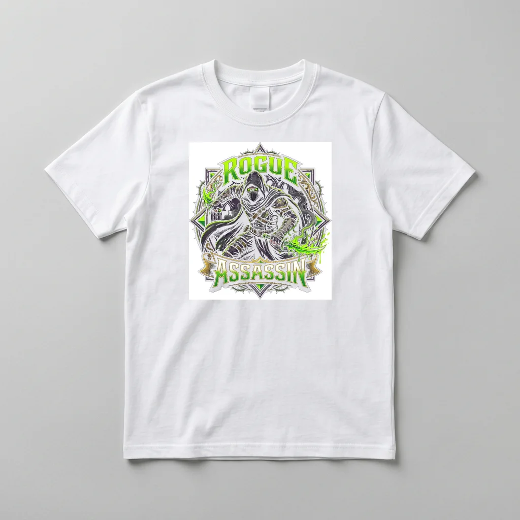 Sumi-e Mountain Misty Valley — Everyday Crewneck Tee (Pure White)