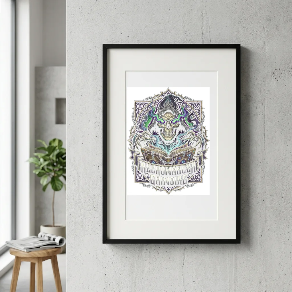 Bonsai Pine Rocky Cliff — Gallery Framed Art Poster (Exhibition Frame)