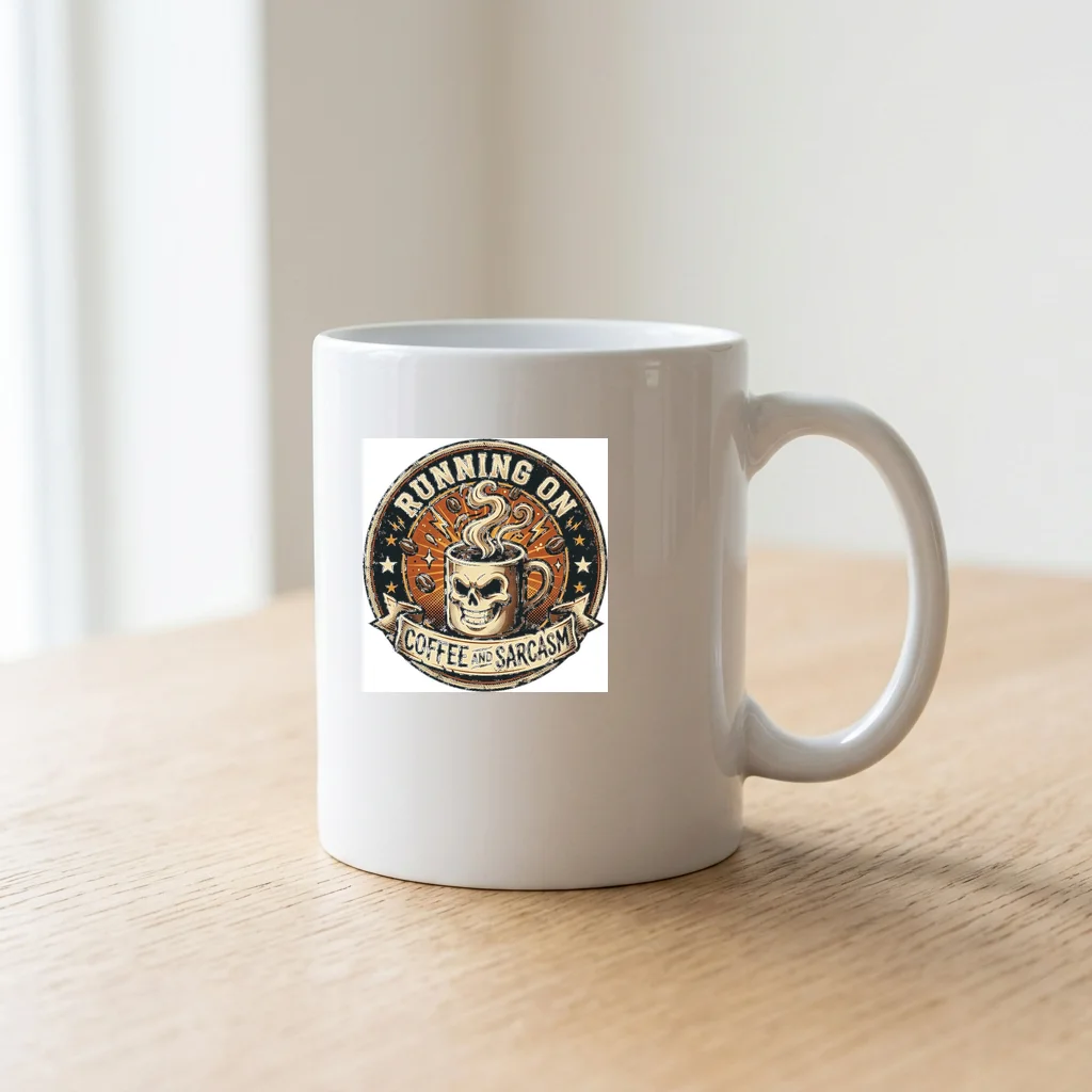 Kanji Character Warrior Heart — Ceramic Coffee Mug 11oz (Glossy White)