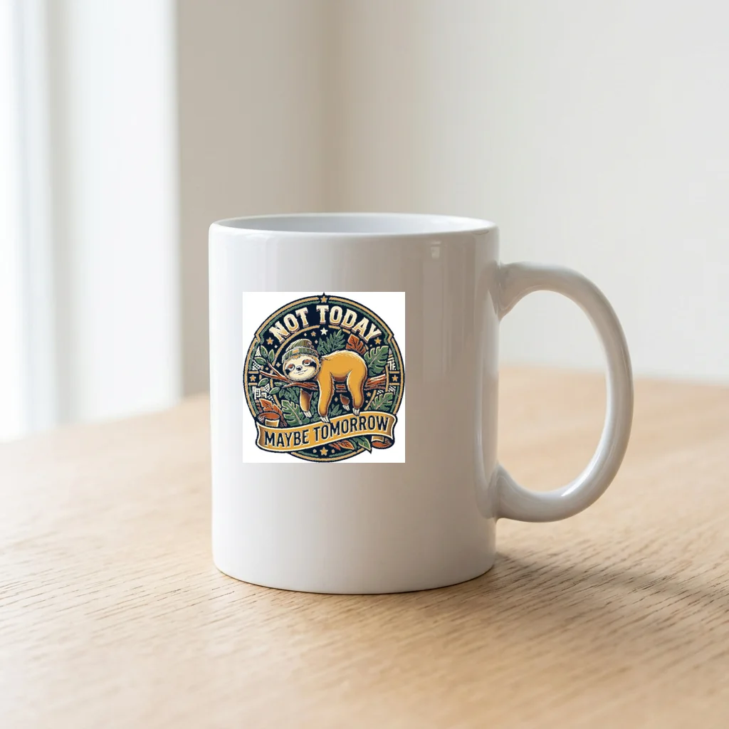 Japanese Carp Autumn Stream — Ceramic Coffee Mug 11oz (Glossy White)