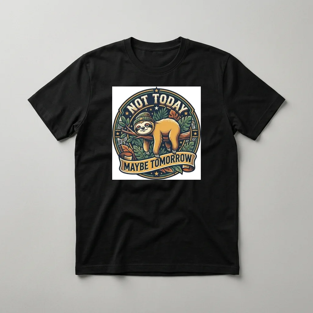 Japanese Carp Autumn Stream — Classic Streetwear T-Shirt (Jet Black)
