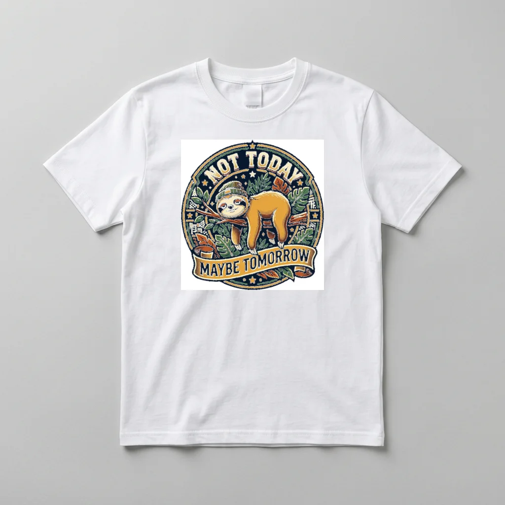 Japanese Carp Autumn Stream — Everyday Crewneck Tee (Pure White)