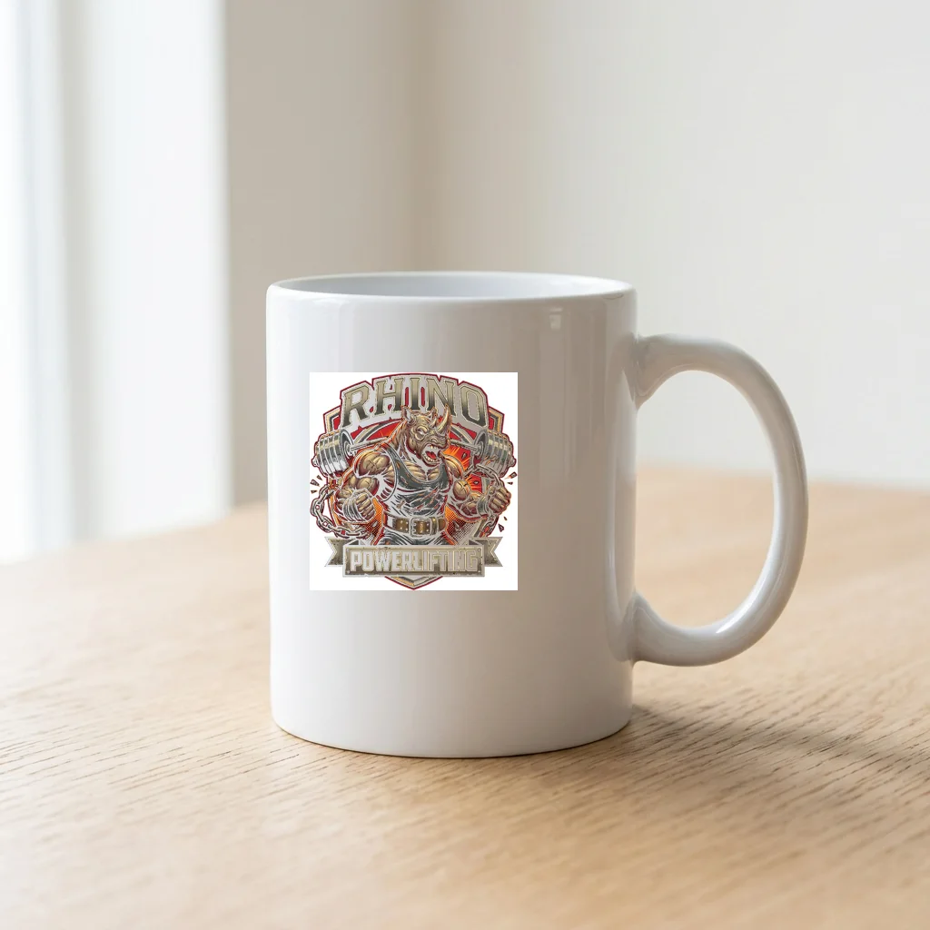 Synthwave Sunset Grid Highway — Ceramic Coffee Mug 11oz (Glossy White)