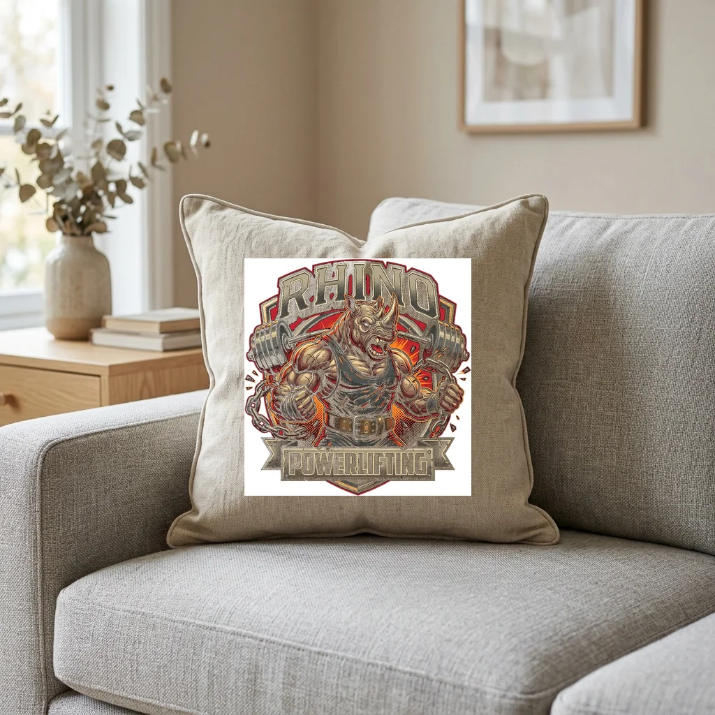 Synthwave Sunset Grid Highway — Square Linen Throw Pillow 18x18 (Natural Linen)