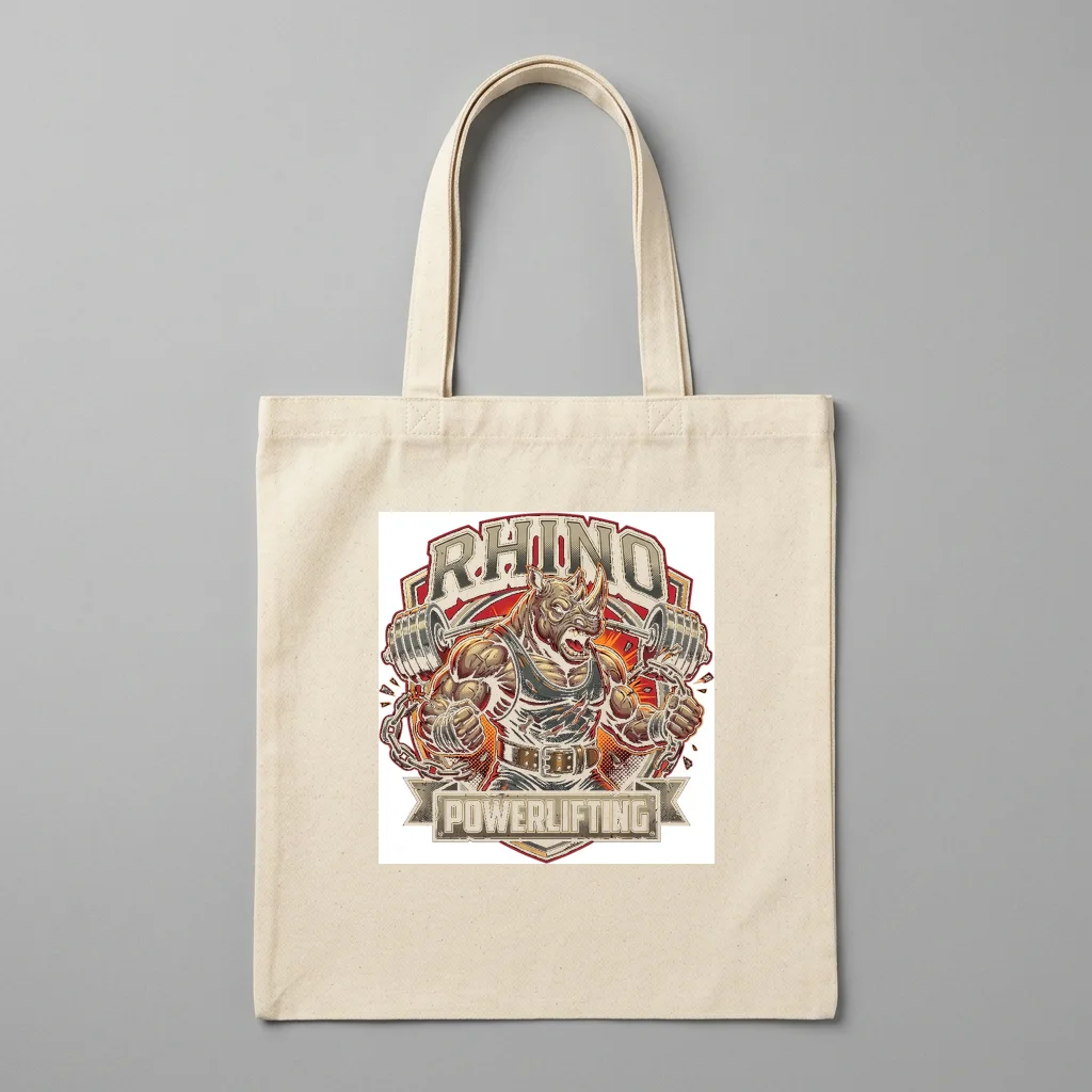 Synthwave Sunset Grid Highway — Organic Cotton Canvas Tote Bag (Natural)