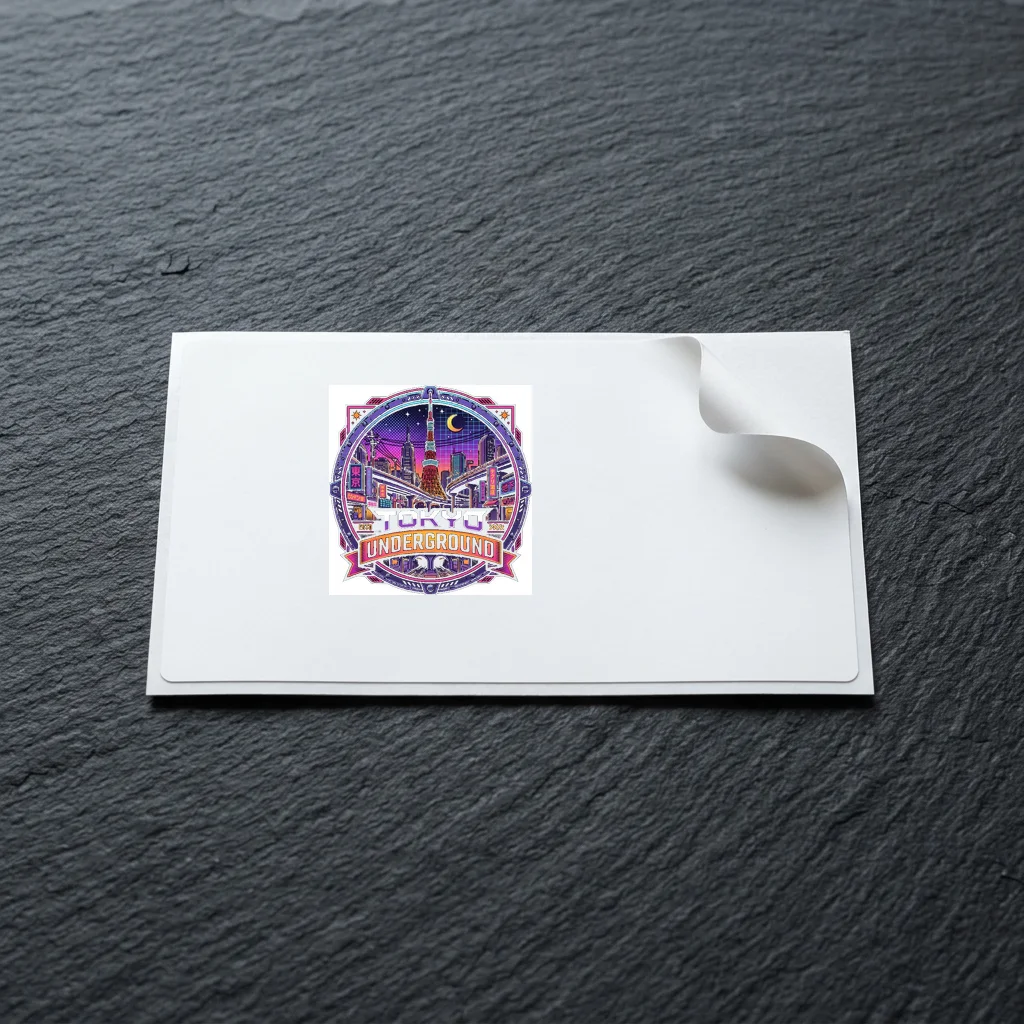 Outrun 1986 Neon Supercar — Die-Cut Matte Vinyl Sticker (4-Inch)