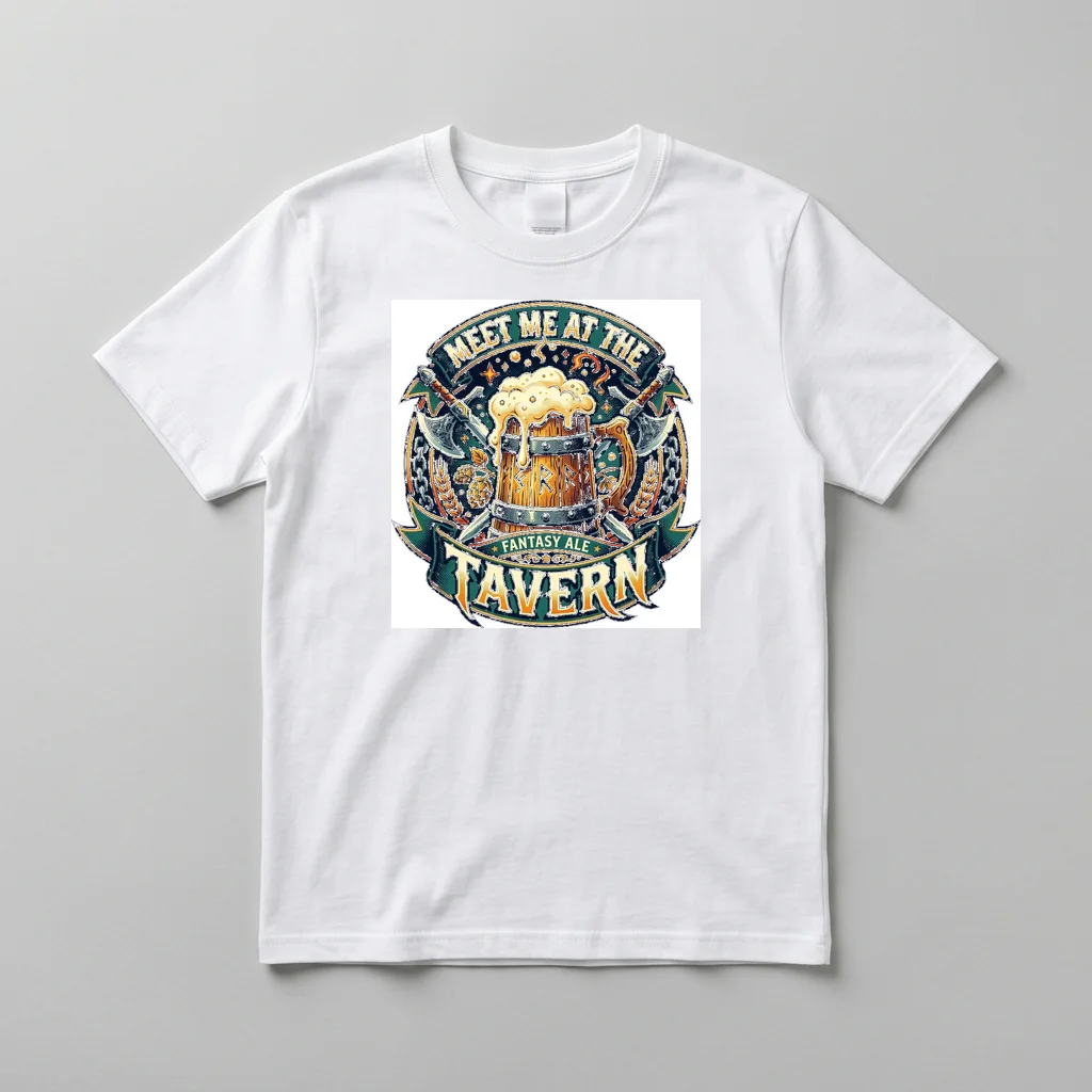 Retro Futurism Wireframe City — Everyday Crewneck Tee (Pure White)