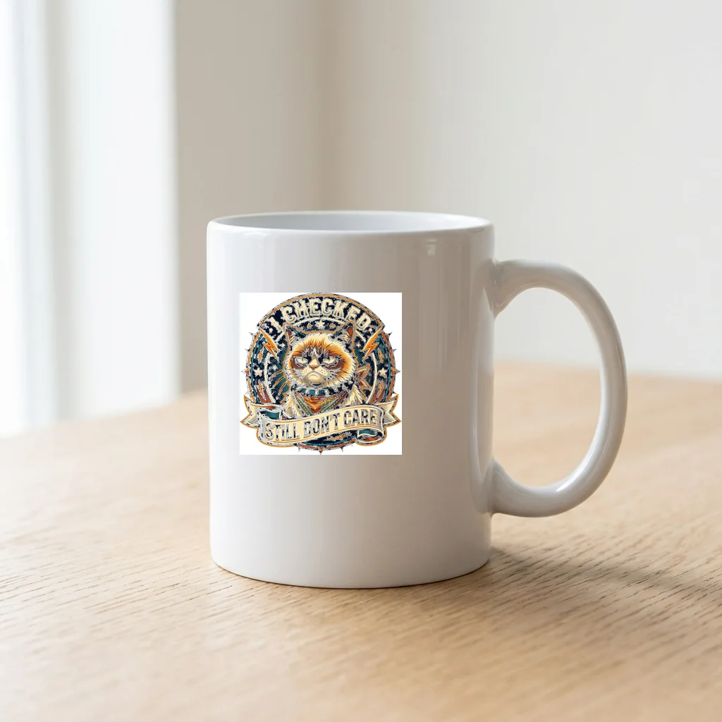 Sunset Grid Over Palm Springs — Ceramic Coffee Mug 11oz (Glossy White)