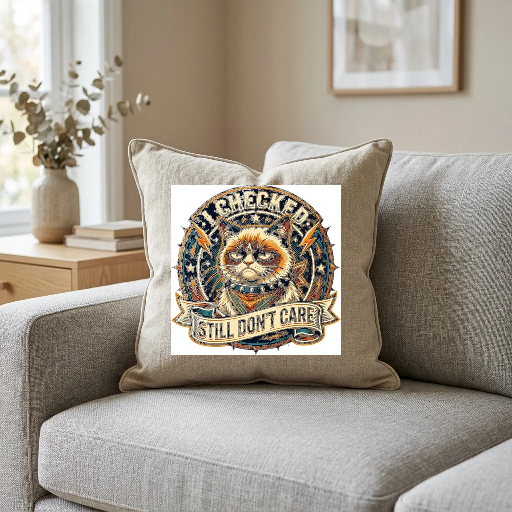 Sunset Grid Over Palm Springs — Square Linen Throw Pillow 18x18 (Natural Linen)