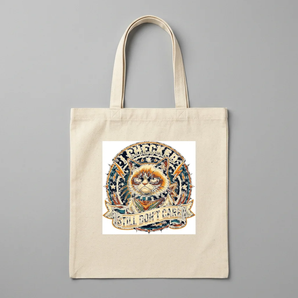 Sunset Grid Over Palm Springs — Organic Cotton Canvas Tote Bag (Natural)