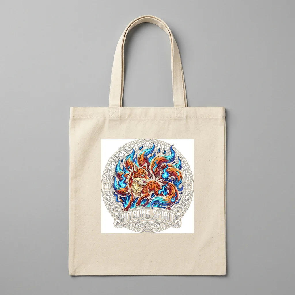 Neon Palms Sunset Beach — Organic Cotton Canvas Tote Bag (Natural)