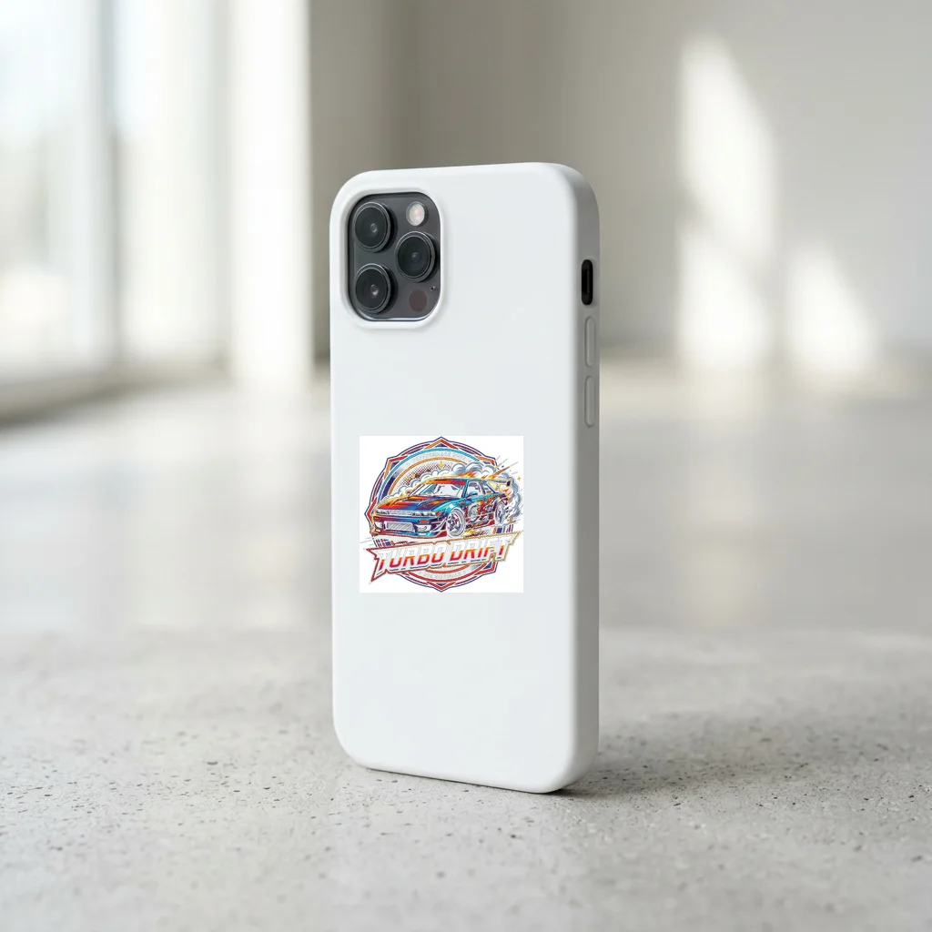 Synthwave Highway Endless Road — Impact Snap Smartphone Case