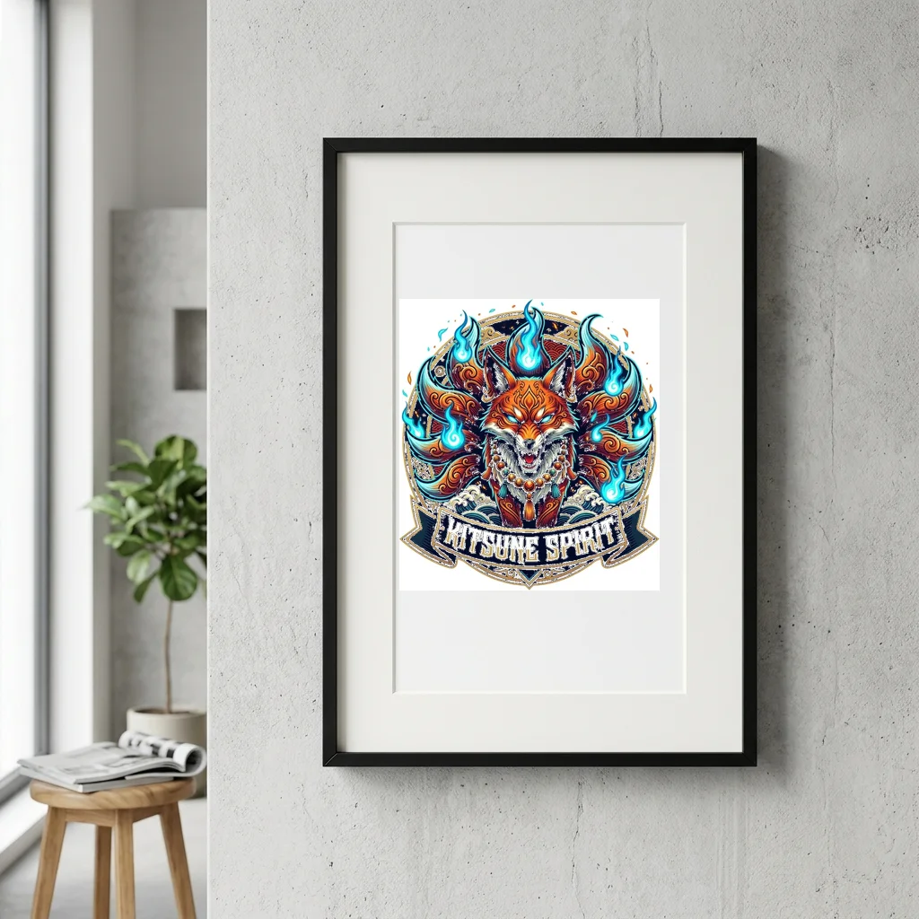 Magenta Cyan Dual Tone City — Gallery Framed Art Poster (Exhibition Frame)