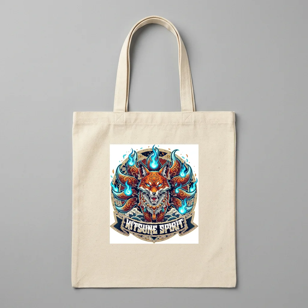 Magenta Cyan Dual Tone City — Organic Cotton Canvas Tote Bag (Natural)
