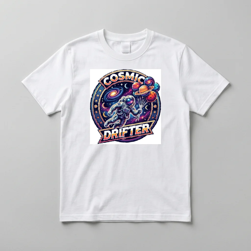 Synthwave Moon Neon Reflection — Everyday Crewneck Tee (Pure White)