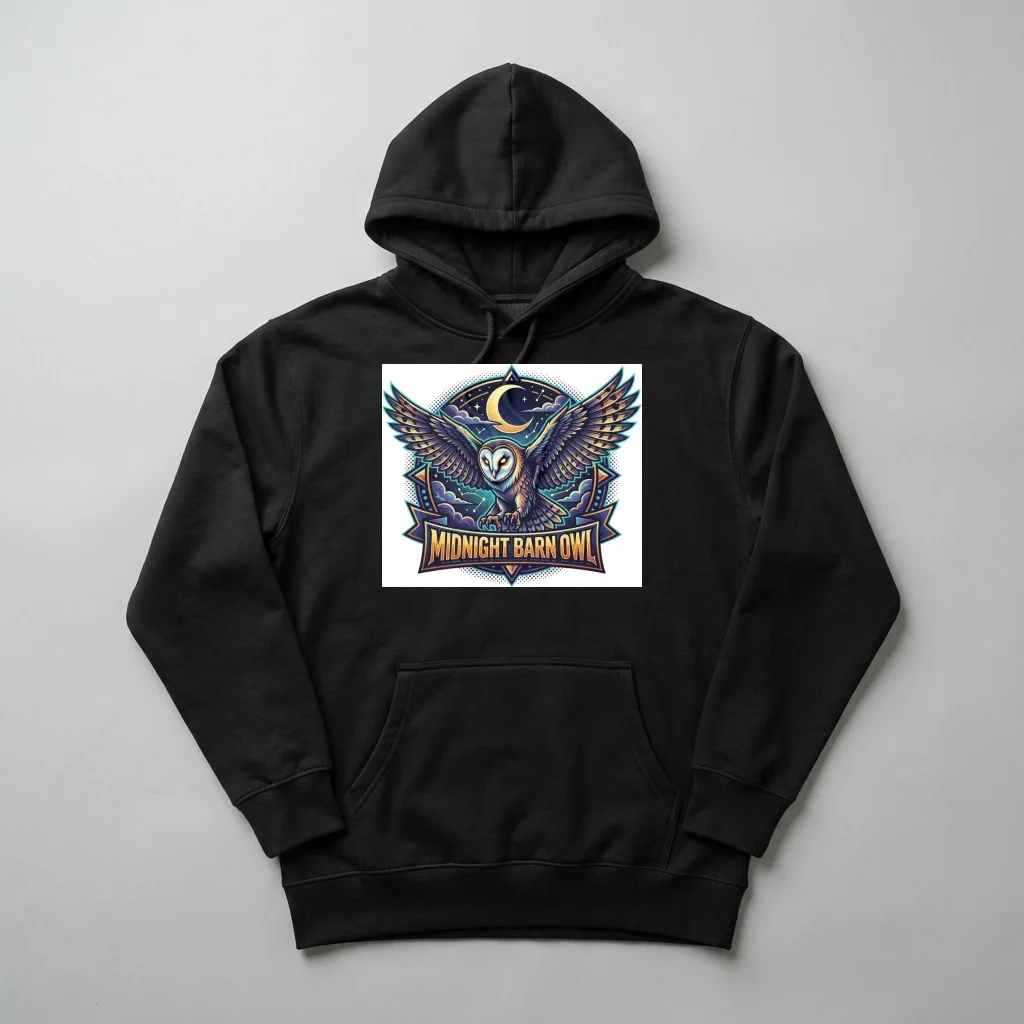 Wireframe Cyber City Matrix — Heavyweight Pullover Hoodie (Charcoal Black)