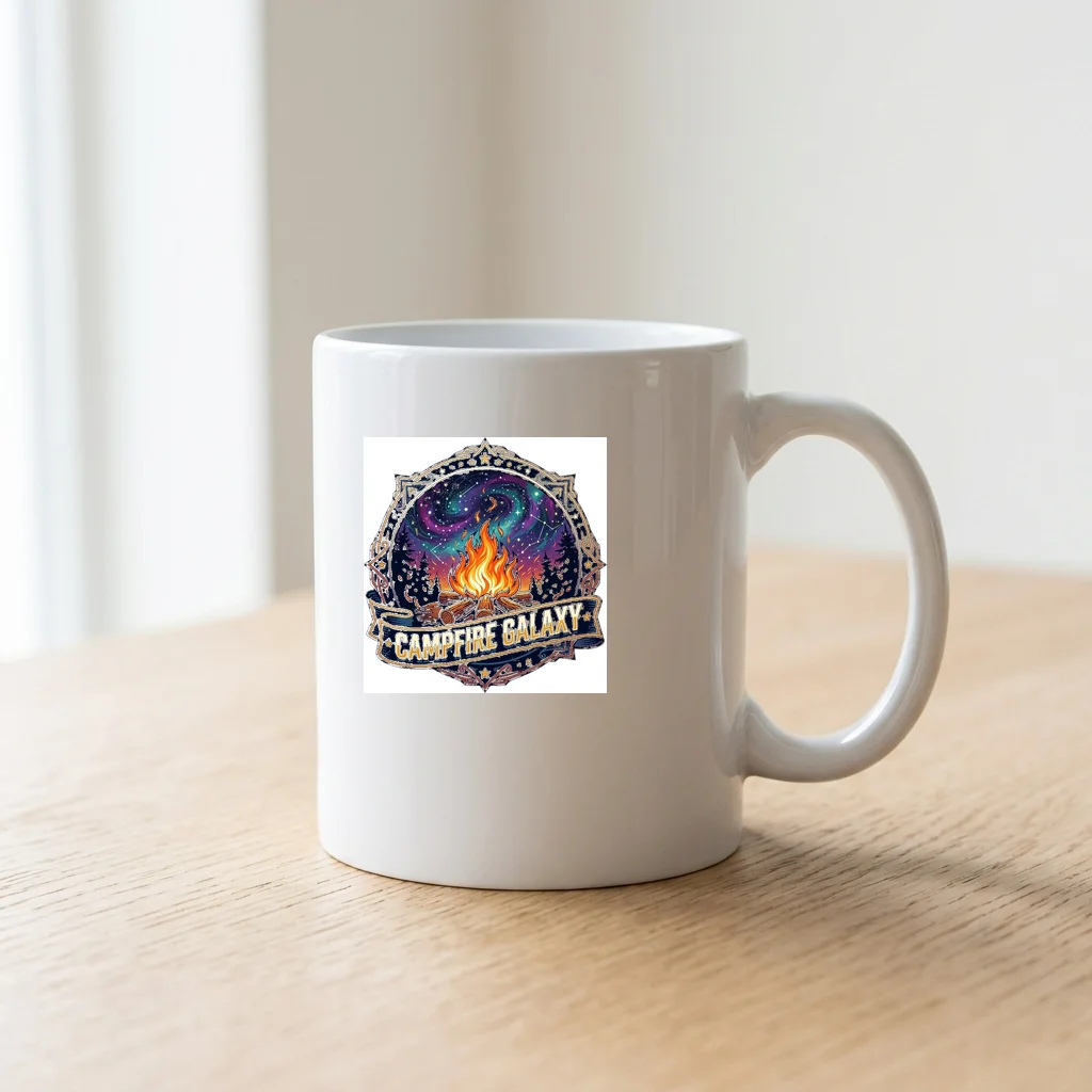 Retro Horizon Sunburst Gradient — Ceramic Coffee Mug 11oz (Glossy White)