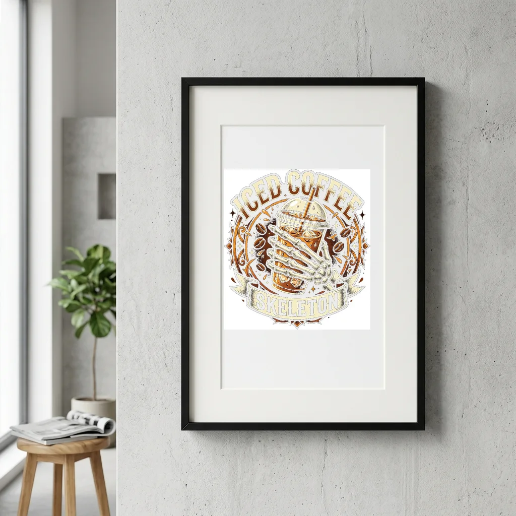 Miami Sunset Pastel Boulevard — Gallery Framed Art Poster (Exhibition Frame)