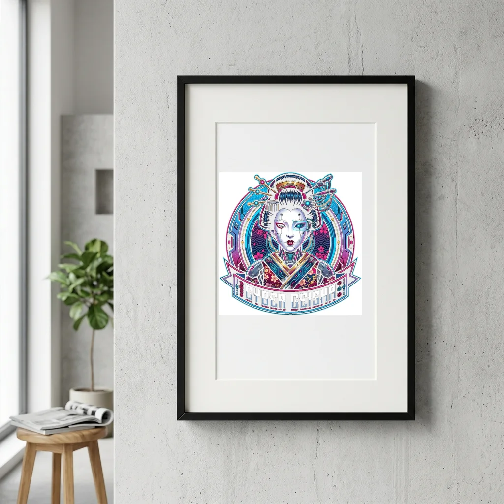 VHS Camcorder Date Stamp 1989 — Gallery Framed Art Poster (Exhibition Frame)
