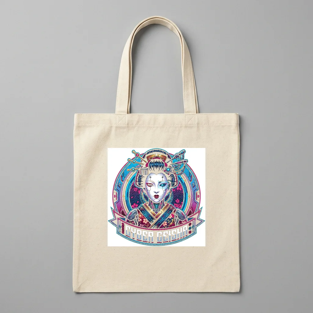 VHS Camcorder Date Stamp 1989 — Organic Cotton Canvas Tote Bag (Natural)